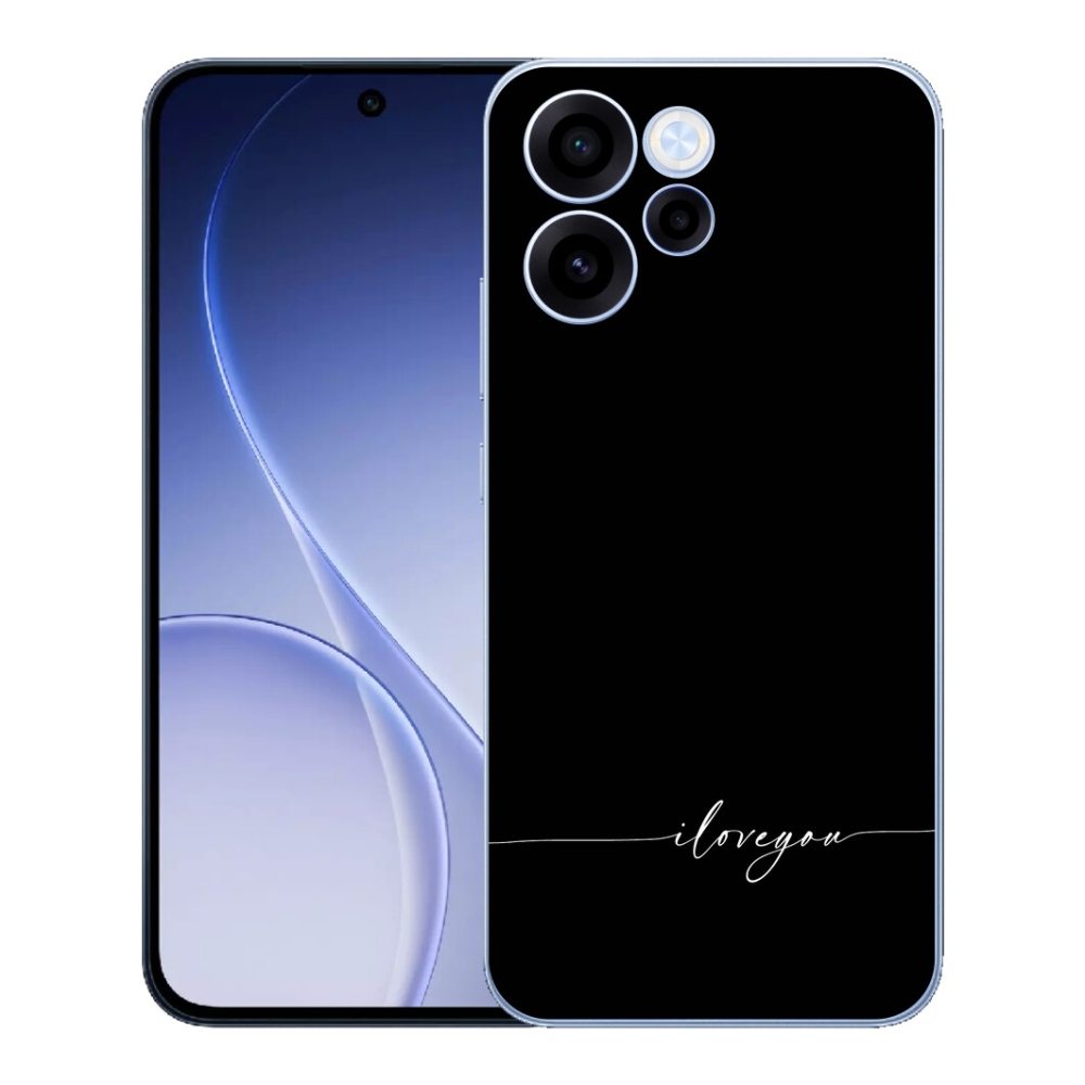 mmCase géltok az Oppo Reno 15 FS 5G-hez – „I love you” fekete háttérrel