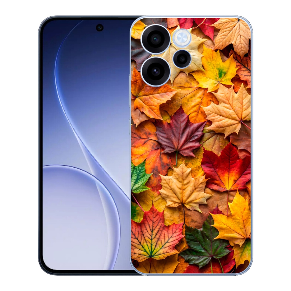 mmCase gélhuzat az Oppo Reno 15 FS 5G-hez – juharlevelek 2
