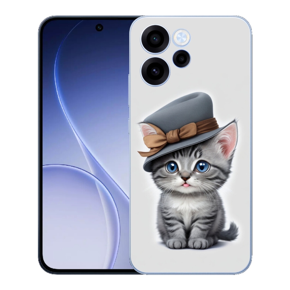 mmCase gél tok az Oppo Reno 15 FS 5G-hez – kalapos cica
