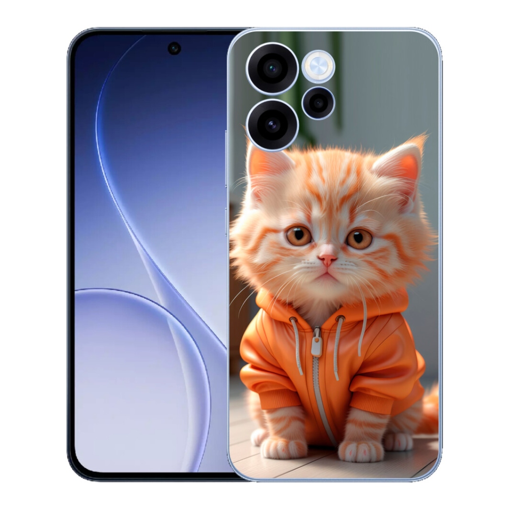 mmCase géltok az Oppo Reno 15 FS 5G-hez – pulóveres cica