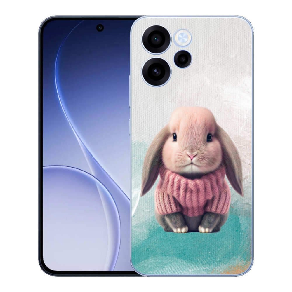 mmCase gélhuzat az Oppo Reno 15 FS 5G-hez – pulóveres nyuszi