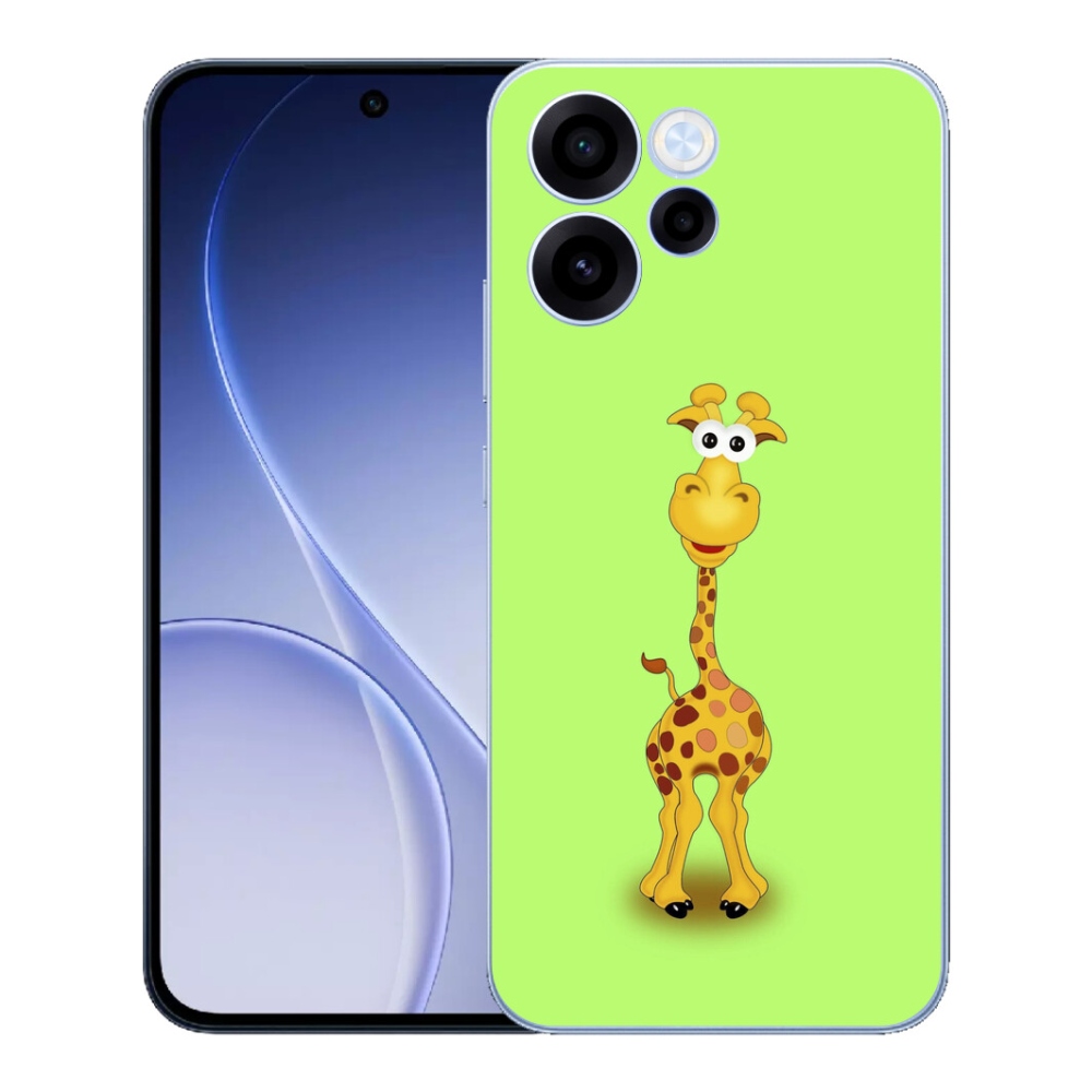 mmCase gél tok az Oppo Reno 15 FS 5G-hez – rajzolt zsiráf