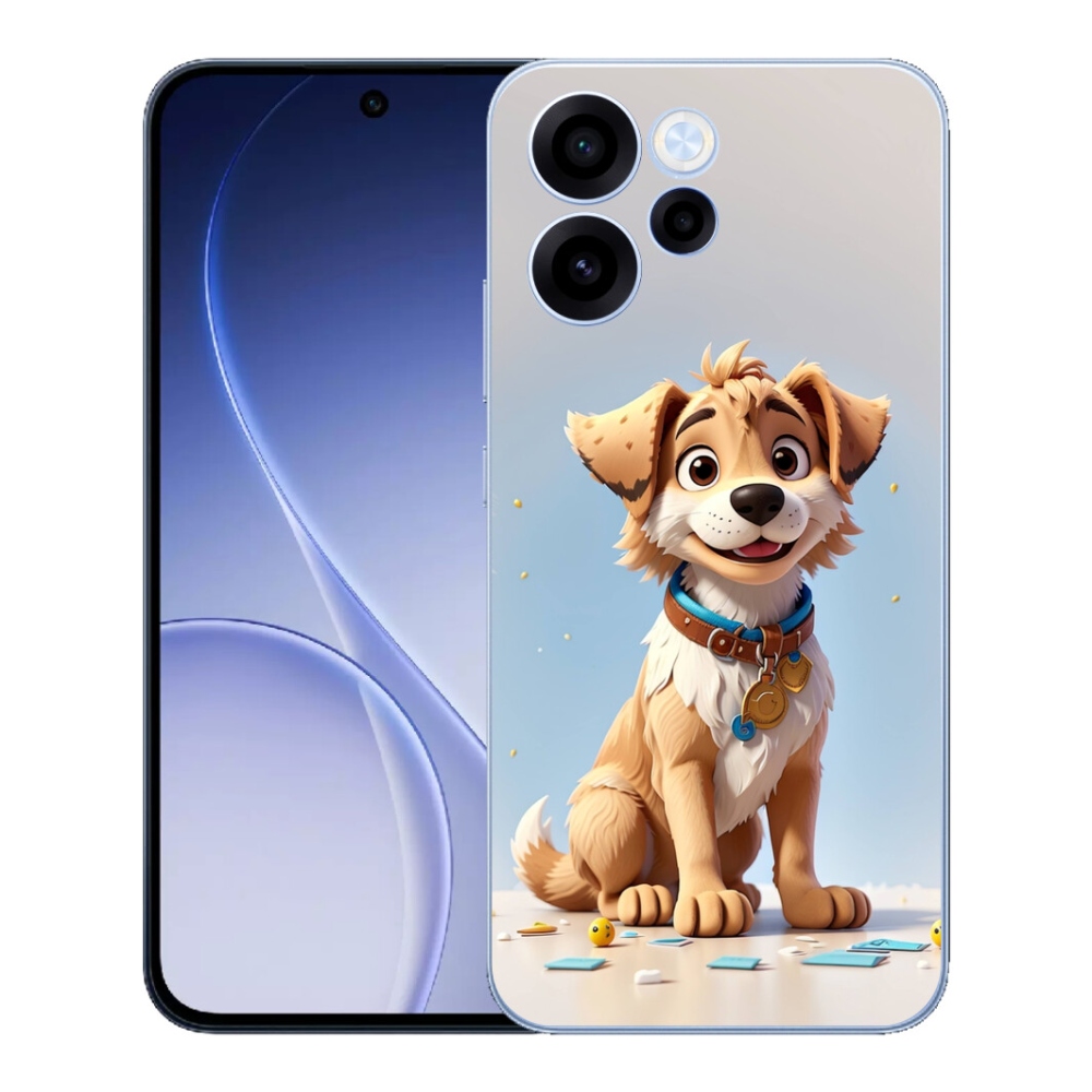 mmCase gél tok az Oppo Reno 15 FS 5G-hez – rajzolt kiskutya