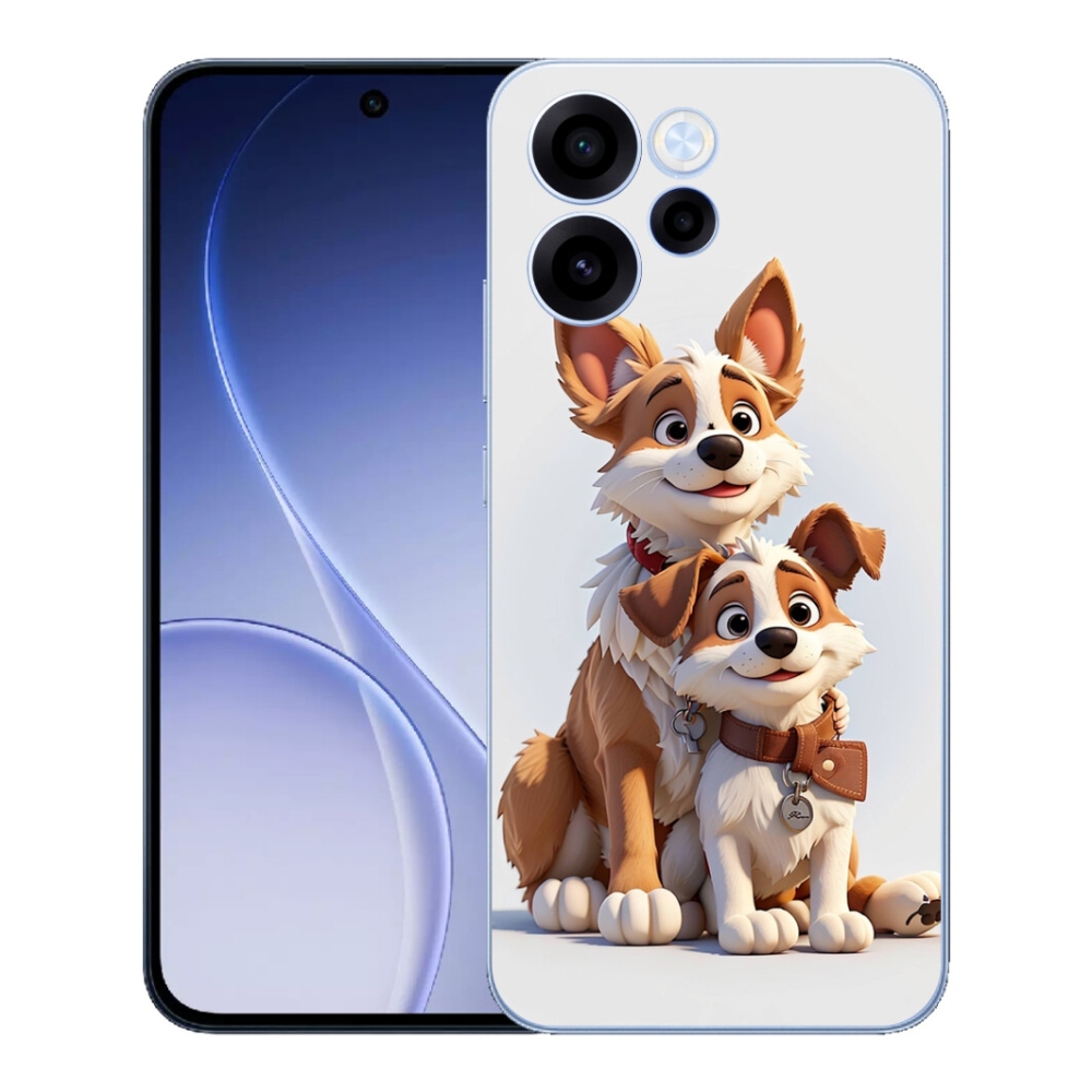 mmCase gélhuzat az Oppo Reno 15 FS 5G-hez – kutyás mintával