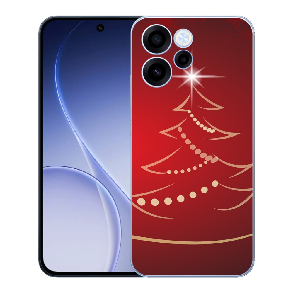 mmCase gél tok az Oppo Reno 15 FS 5G-hez – rajzolt karácsonyfa