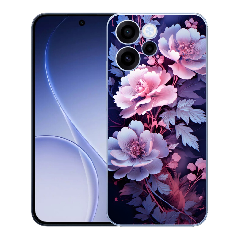 mmCase gél tok az Oppo Reno 15 FS 5G-hez – virágok 11