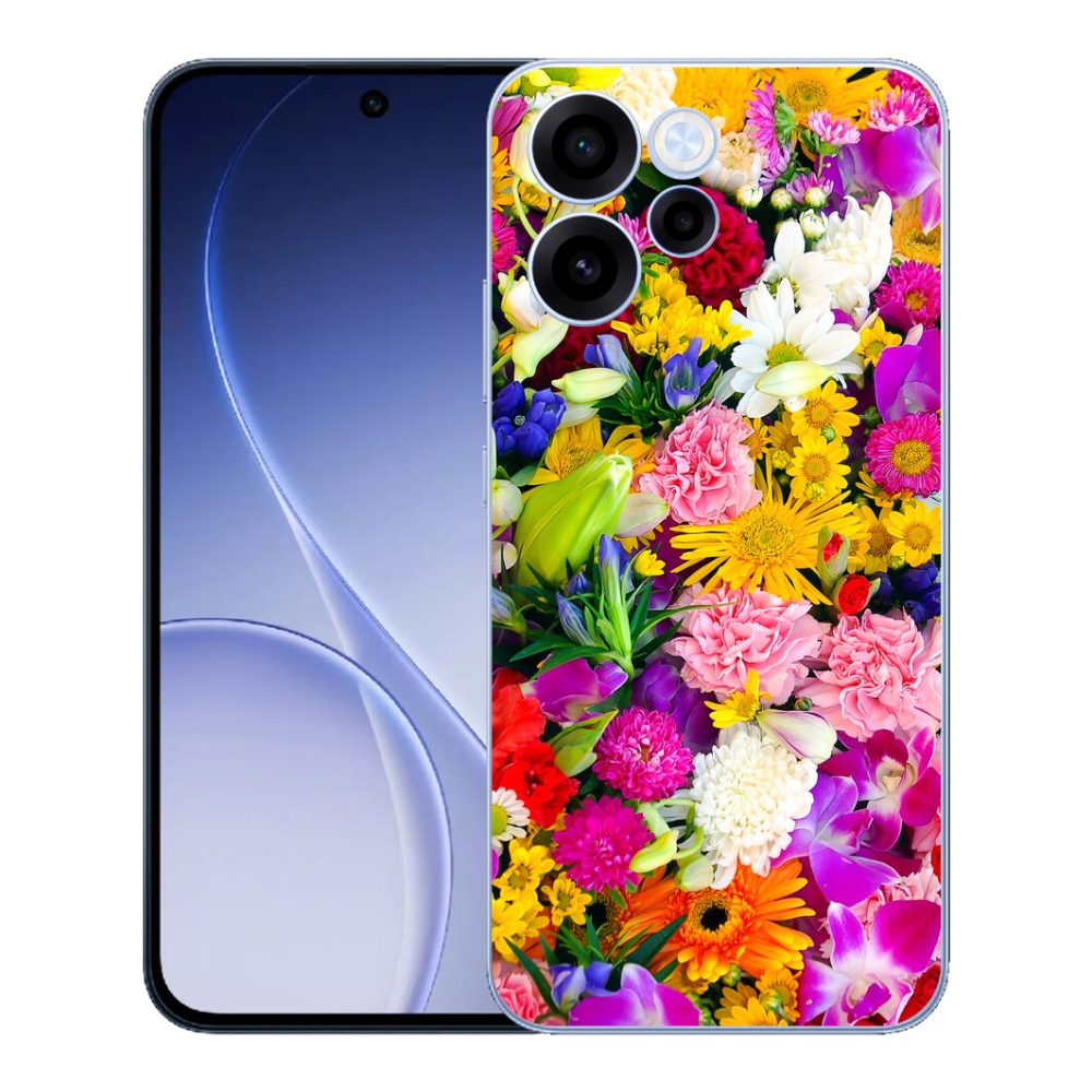 mmCase gél tok az Oppo Reno 15 FS 5G-hez – virágok 12