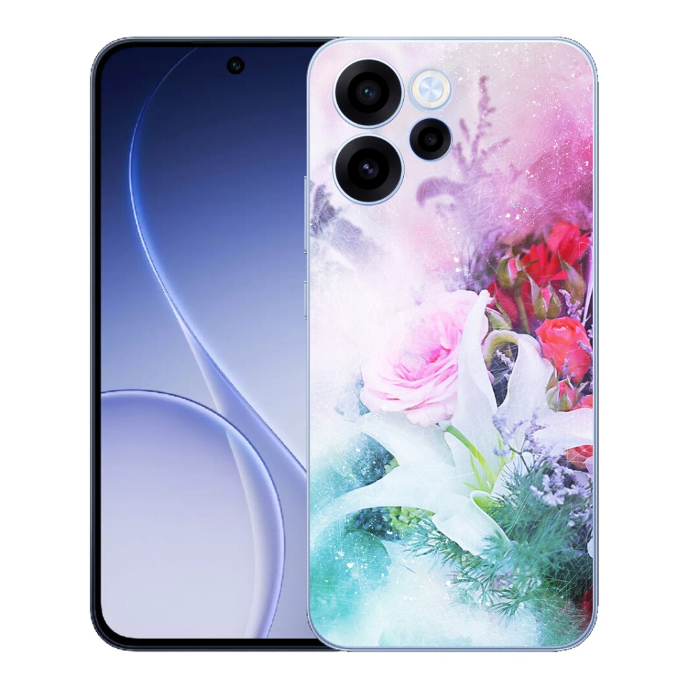 mmCase gél tok az Oppo Reno 15 FS 5G-hez – virágok 4
