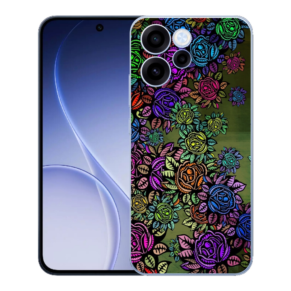 mmCase gél tok az Oppo Reno 15 FS 5G-hez – virágok 6