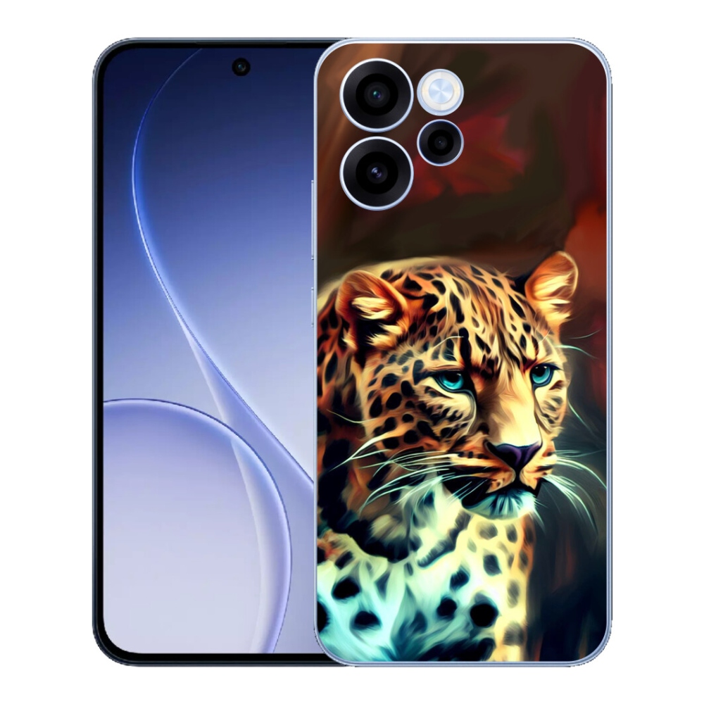 mmCase gél tok az Oppo Reno 15 FS 5G-hez – leopárdminta