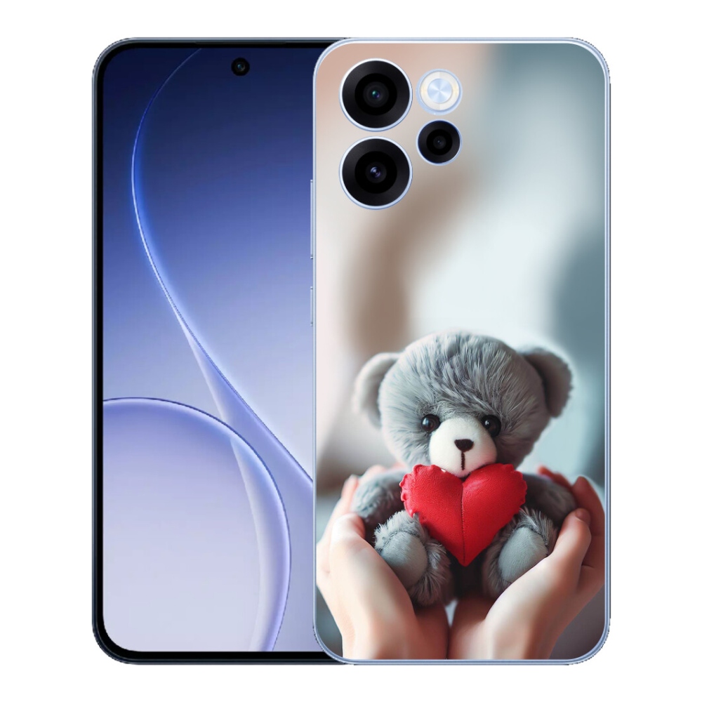 mmCase gél tok az Oppo Reno 15 FS 5G-hez – mackó a szerelmeseknek