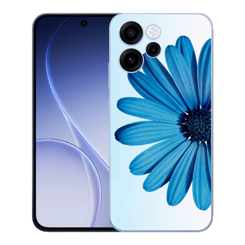 mmCase gélhuzat az Oppo Reno 15 FS 5G-hez – kék margaréta