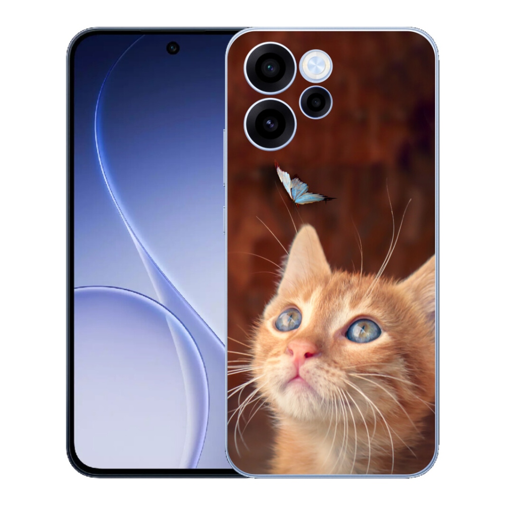 mmCase gél tok az Oppo Reno 15 FS 5G-hez – pillangó és cica