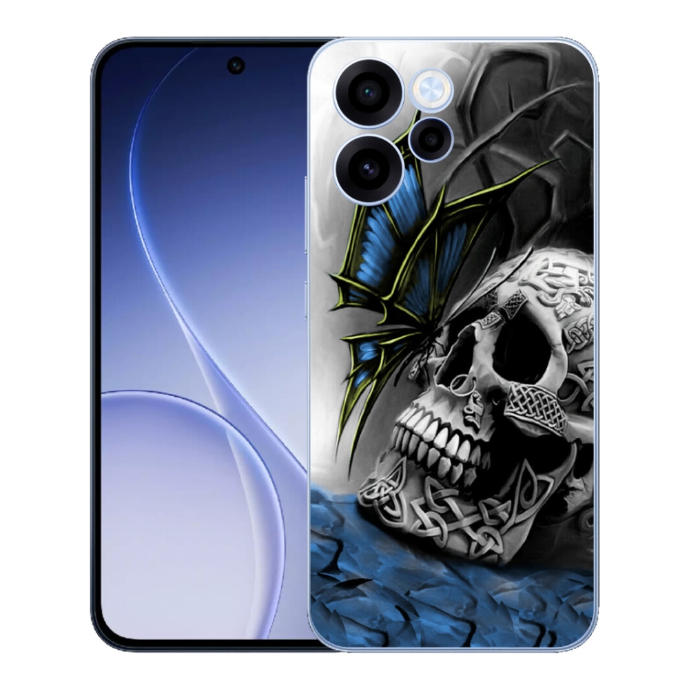 mmCase géltok az Oppo Reno 15 FS 5G-hez – pillangó és koponya