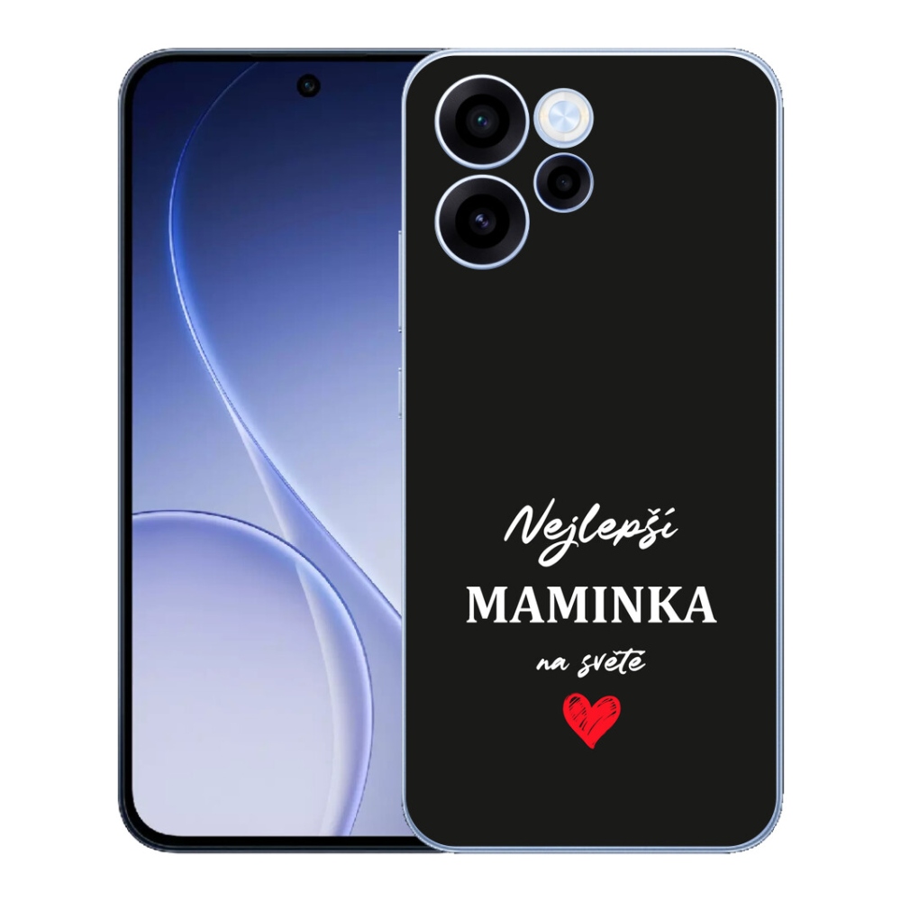 mmCase géltok az Oppo Reno 15 FS 5G-hez – „A legjobb anyuka 1” fekete háttérrel