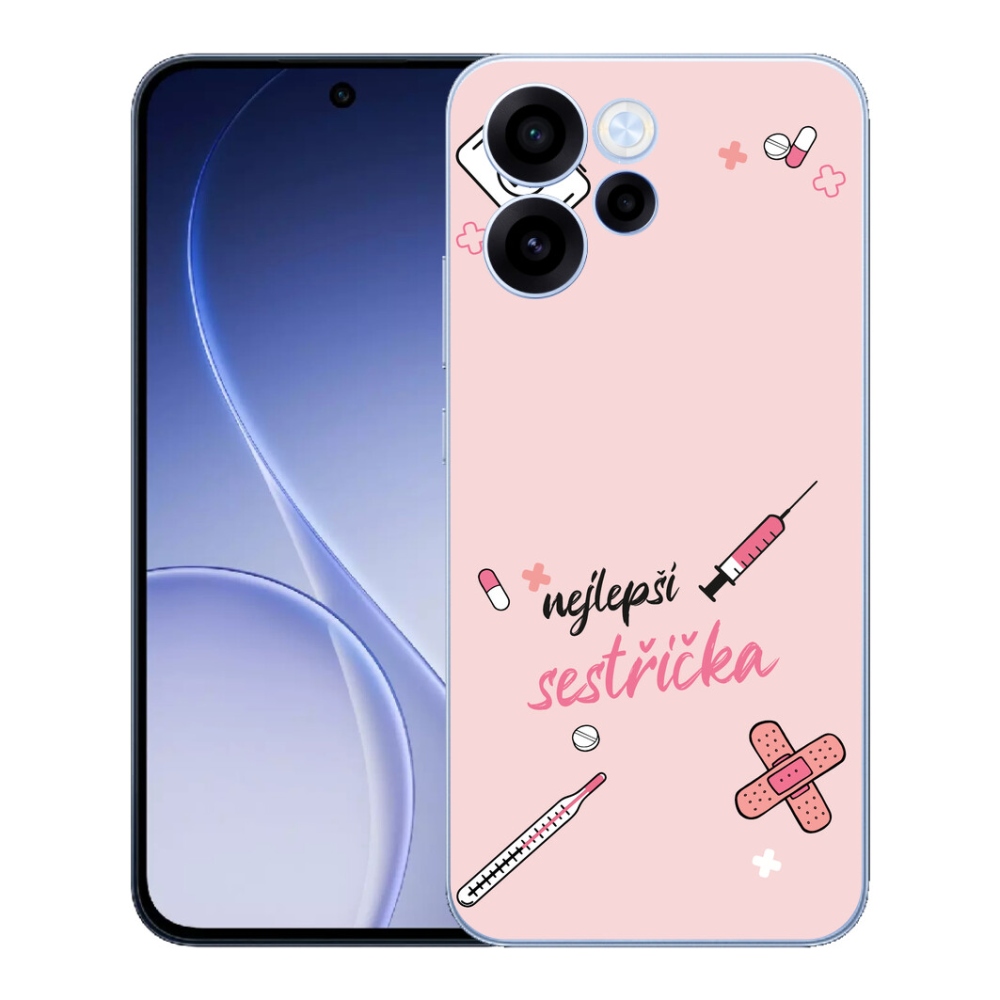 mmCase gél tok az Oppo Reno 15 FS 5G-hez – a rózsaszín háttér legjobb kiegészítője