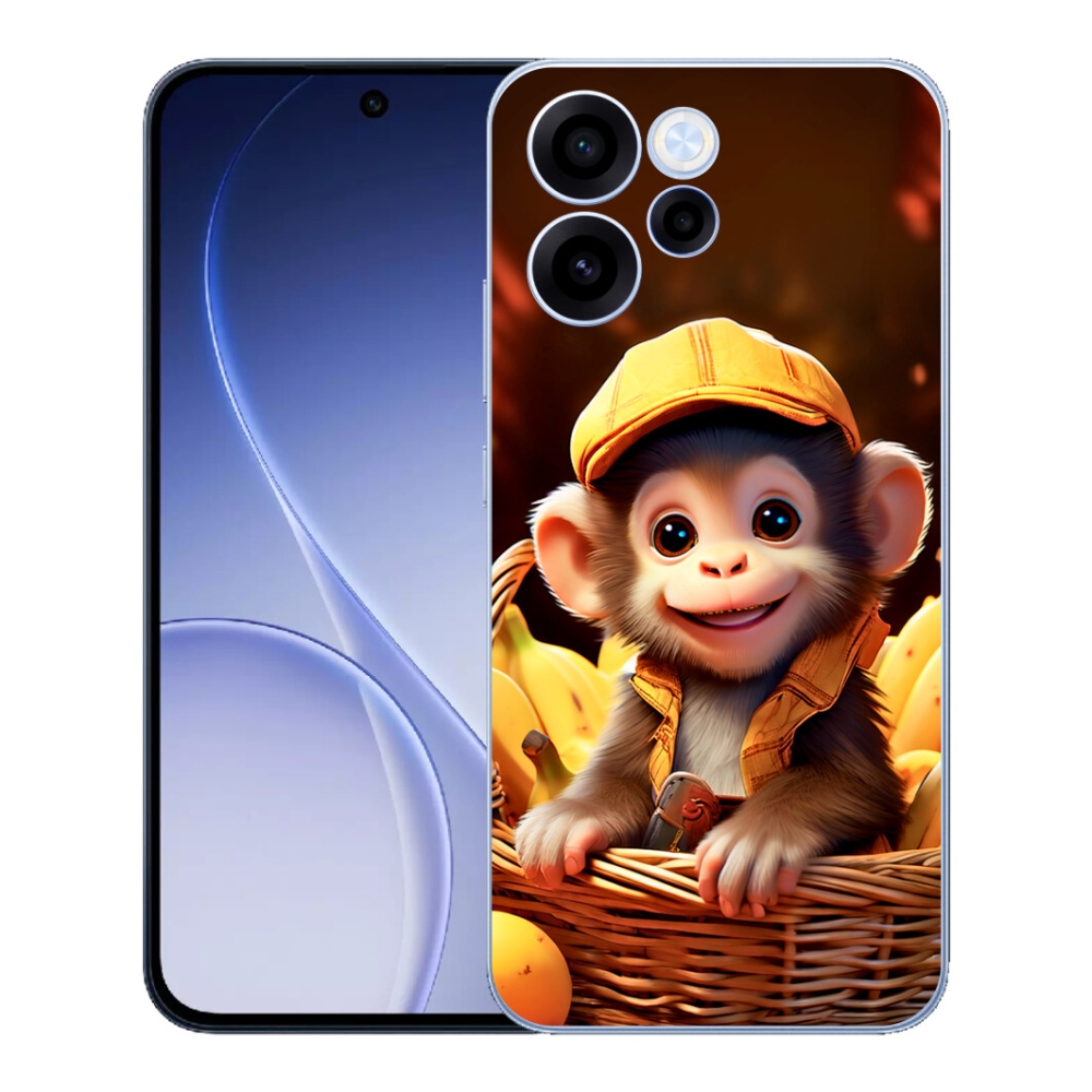 mmCase gél tok az Oppo Reno 15 FS 5G-hez – majom a kosárban