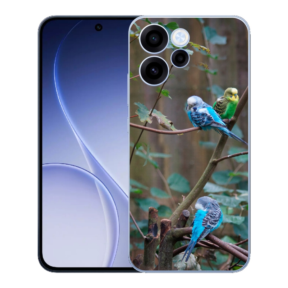 mmCase géltok az Oppo Reno 15 FS 5G-hez – papagájok egy ágon