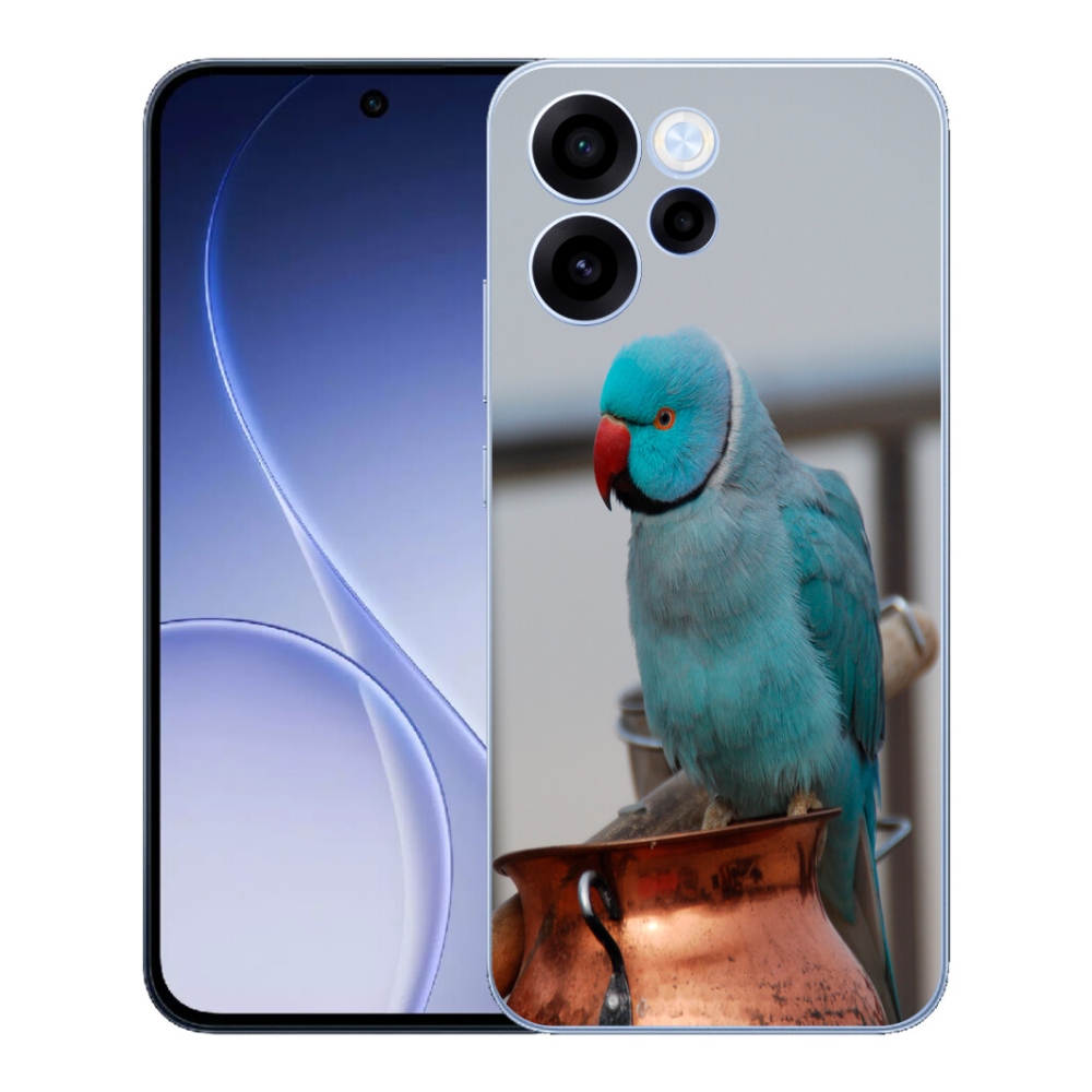 mmCase géltok az Oppo Reno 15 FS 5G-hez – kék alexandri papagáj
