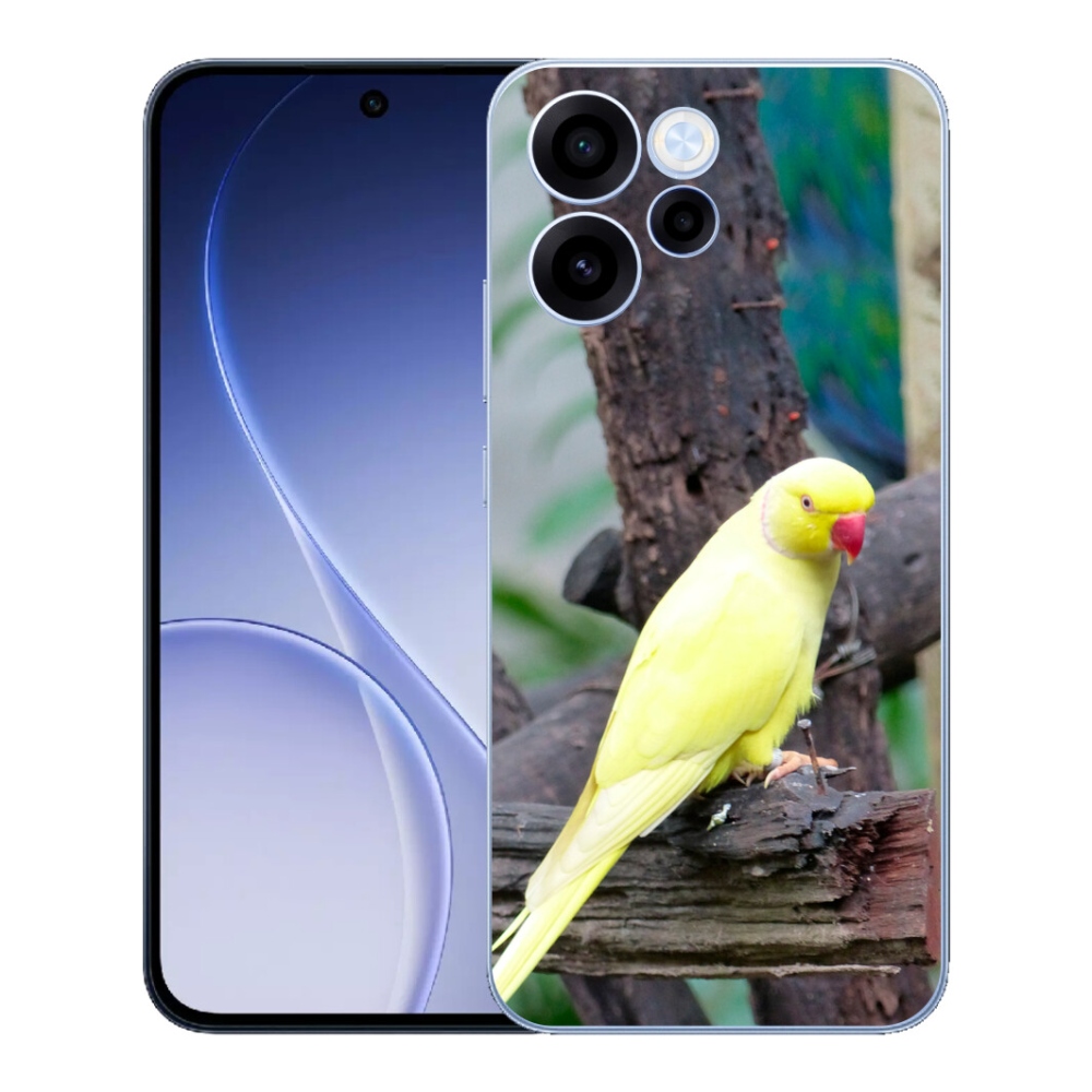 mmCase géltok az Oppo Reno 15 FS 5G-hez – sárga alexandri papagáj