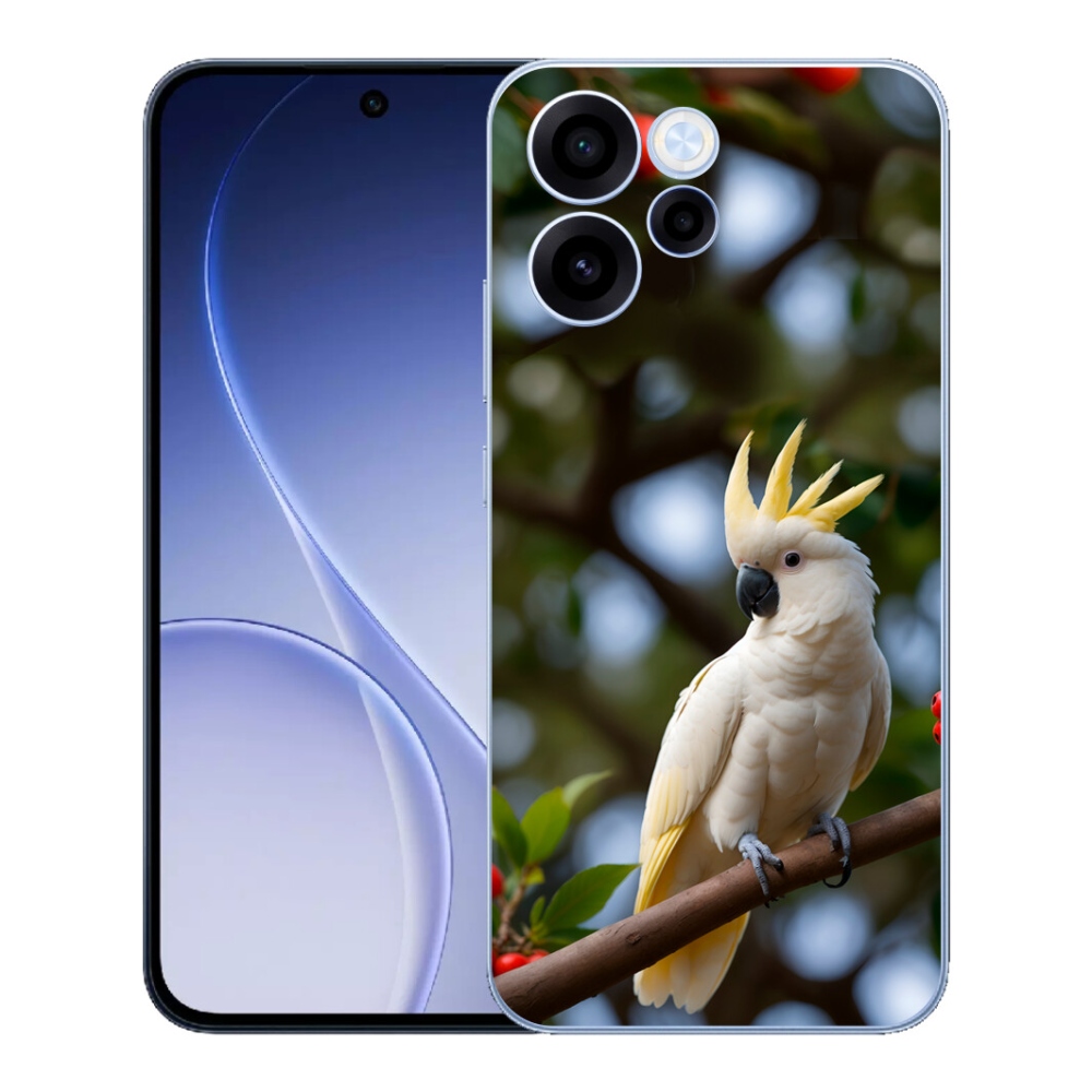 mmCase gélhuzat az Oppo Reno 15 FS 5G-hez – kakadu papagáj 3