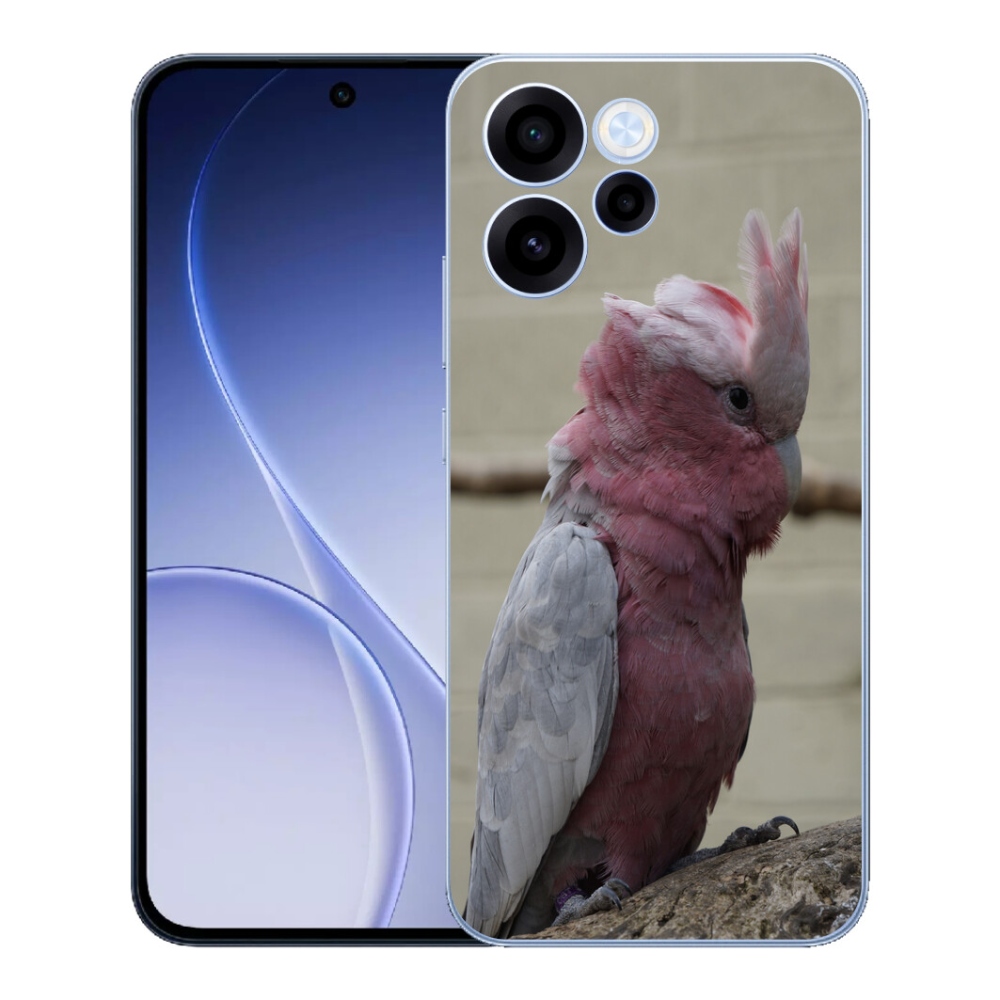 mmCase géltok az Oppo Reno 15 FS 5G-hez – rózsaszín kakadu papagáj