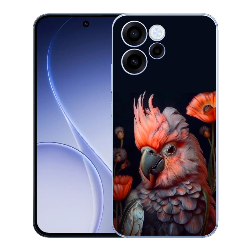 mmCase gél tok az Oppo Reno 15 FS 5G-hez – színes kakadu papagáj