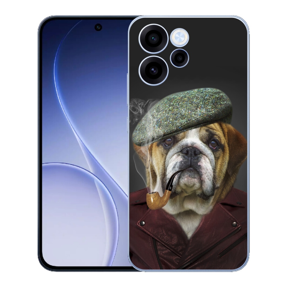 mmCase gélhuzat az Oppo Reno 15 FS 5G-hez – pipázó kutya