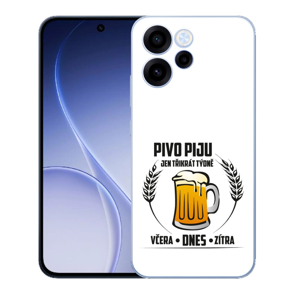 mmCase gél tok az Oppo Reno 15 FS 5G-hez – sörös motívum, fehér háttér