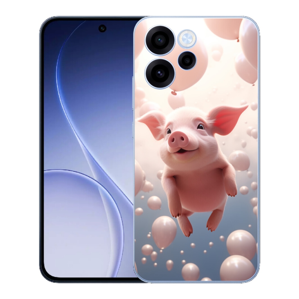 mmCase géltok az Oppo Reno 15 FS 5G-hez – malac léggömbökkel