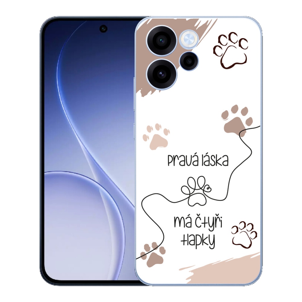 mmCase géltok az Oppo Reno 15 FS 5G-hez – kutyás motívum, 1 fehér háttér