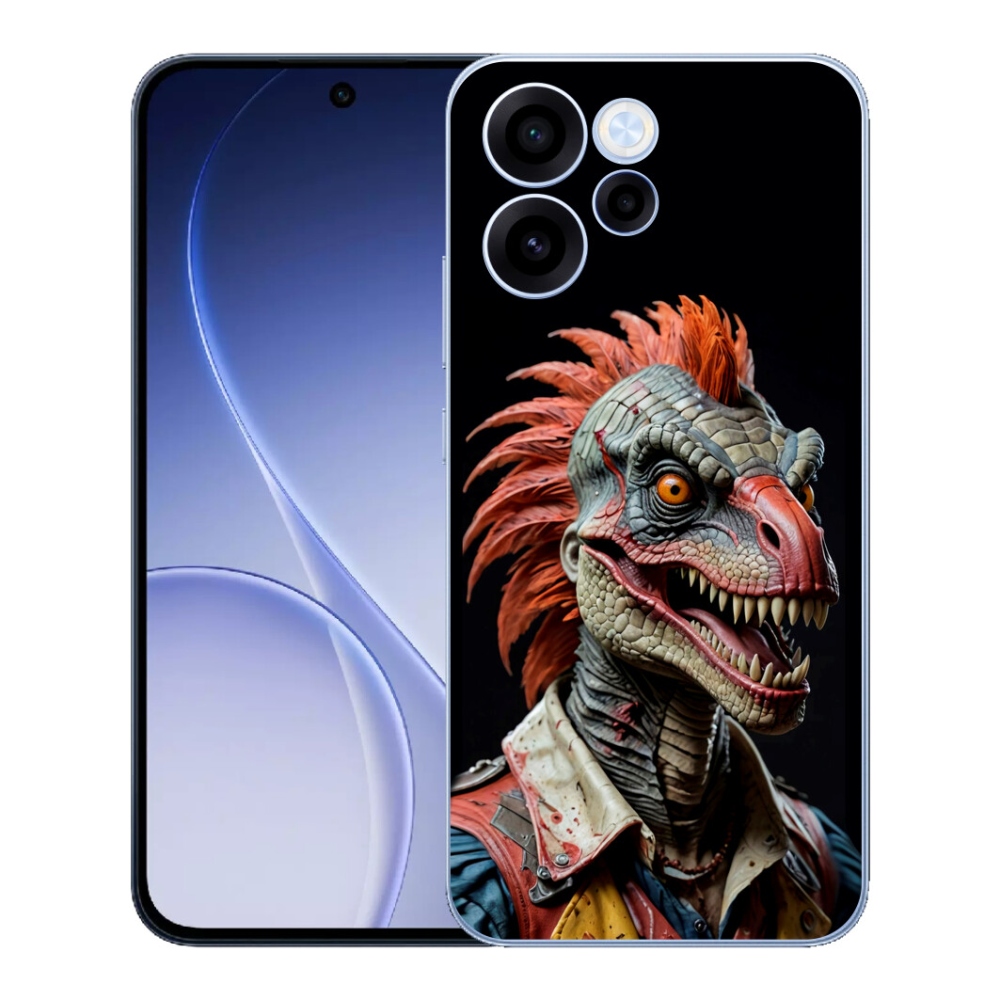 mmCase gél tok az Oppo Reno 15 FS 5G-hez – punk dinoszaurusz