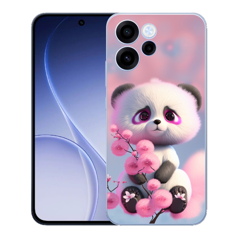 mmCase gél tok az Oppo Reno 15 FS 5G-hez – aranyos panda 1