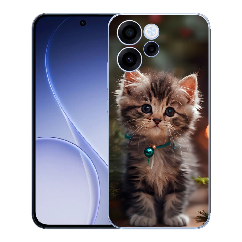 mmCase gél tok az Oppo Reno 15 FS 5G-hez – aranyos cica 11