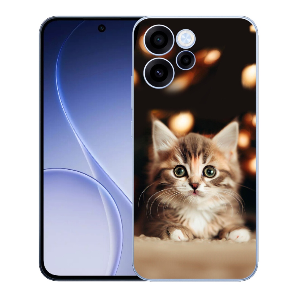 mmCase gél tok az Oppo Reno 15 FS 5G-hez – aranyos cica 2
