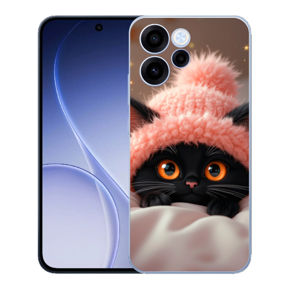 mmCase gél tok az Oppo Reno 15 FS 5G-hez – aranyos cica 7