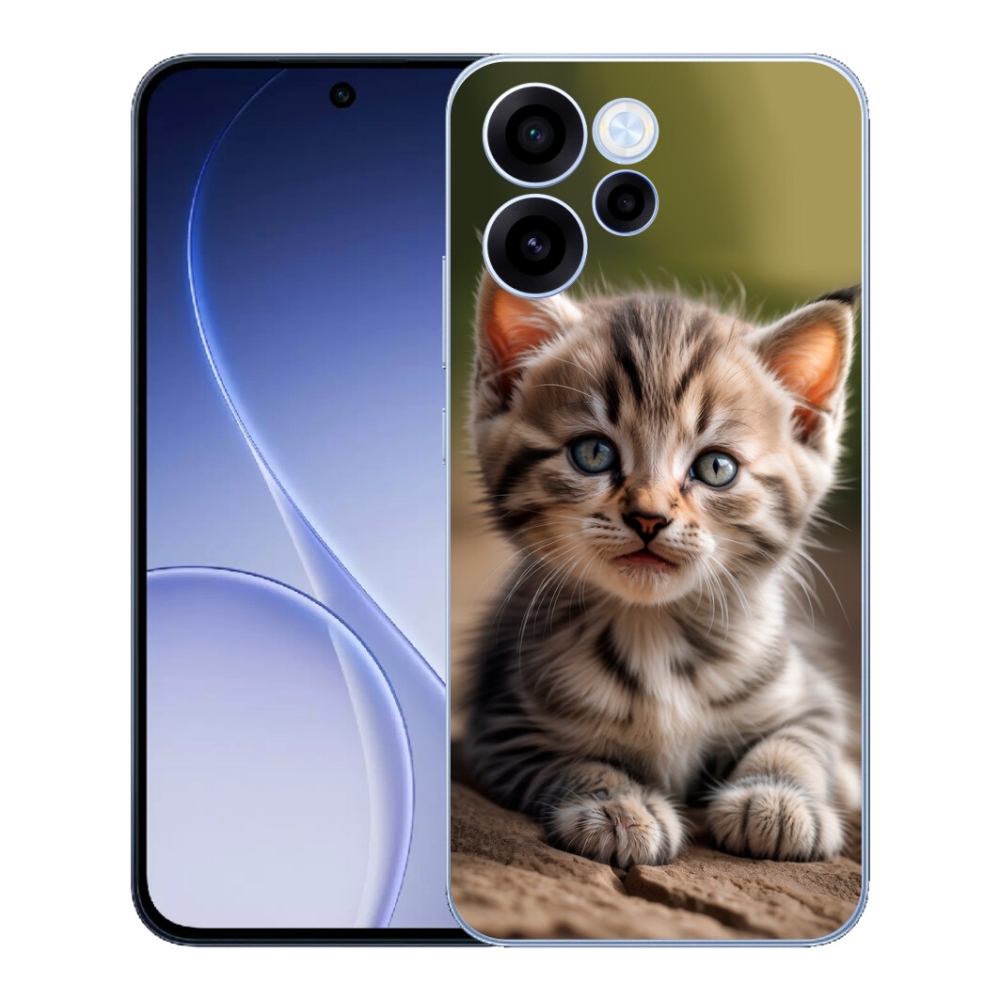 mmCase gél tok az Oppo Reno 15 FS 5G-hez – aranyos cica 9
