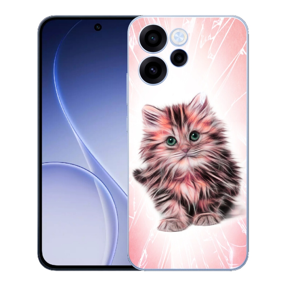 mmCase gél tok az Oppo Reno 15 FS 5G-hez – aranyos cica