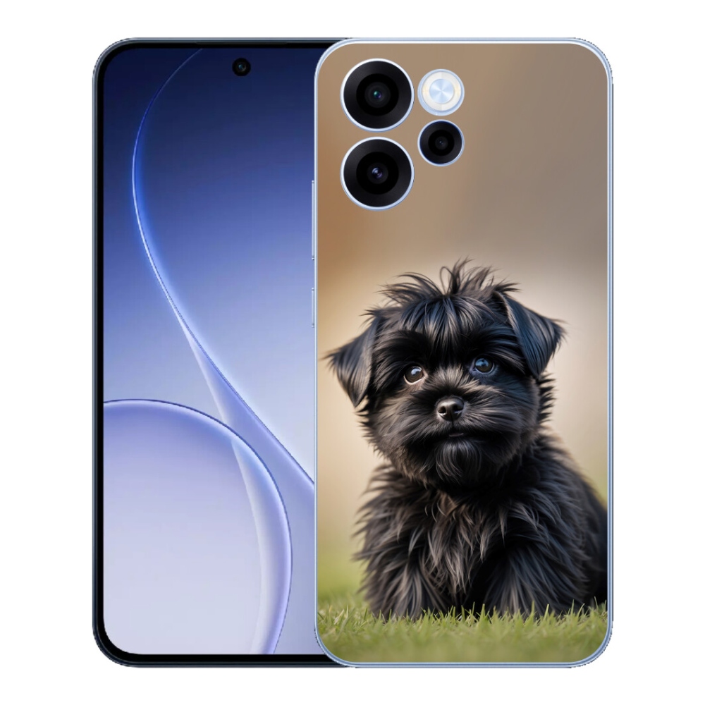 mmCase géltok az Oppo Reno 15 FS 5G-hez – aranyos fekete kutyus