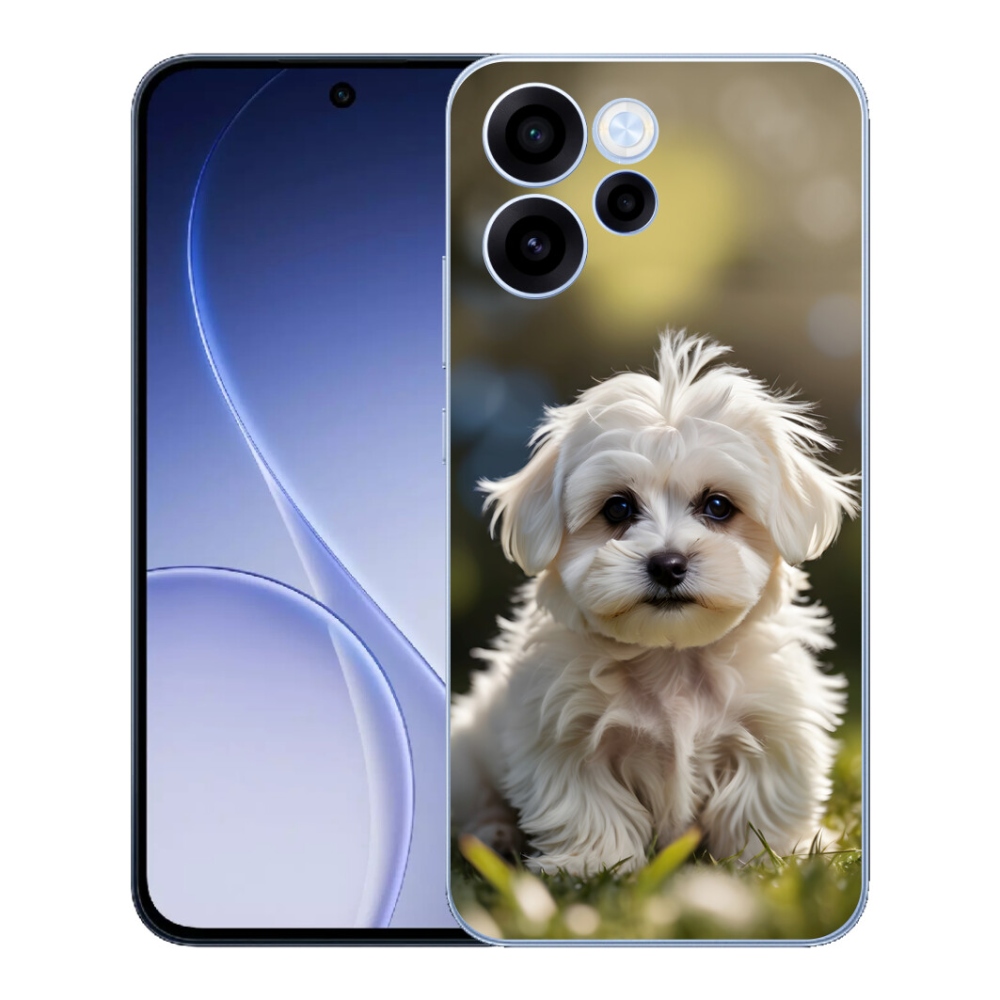 mmCase gél tok az Oppo Reno 15 FS 5G-hez – aranyos máltai kutyus