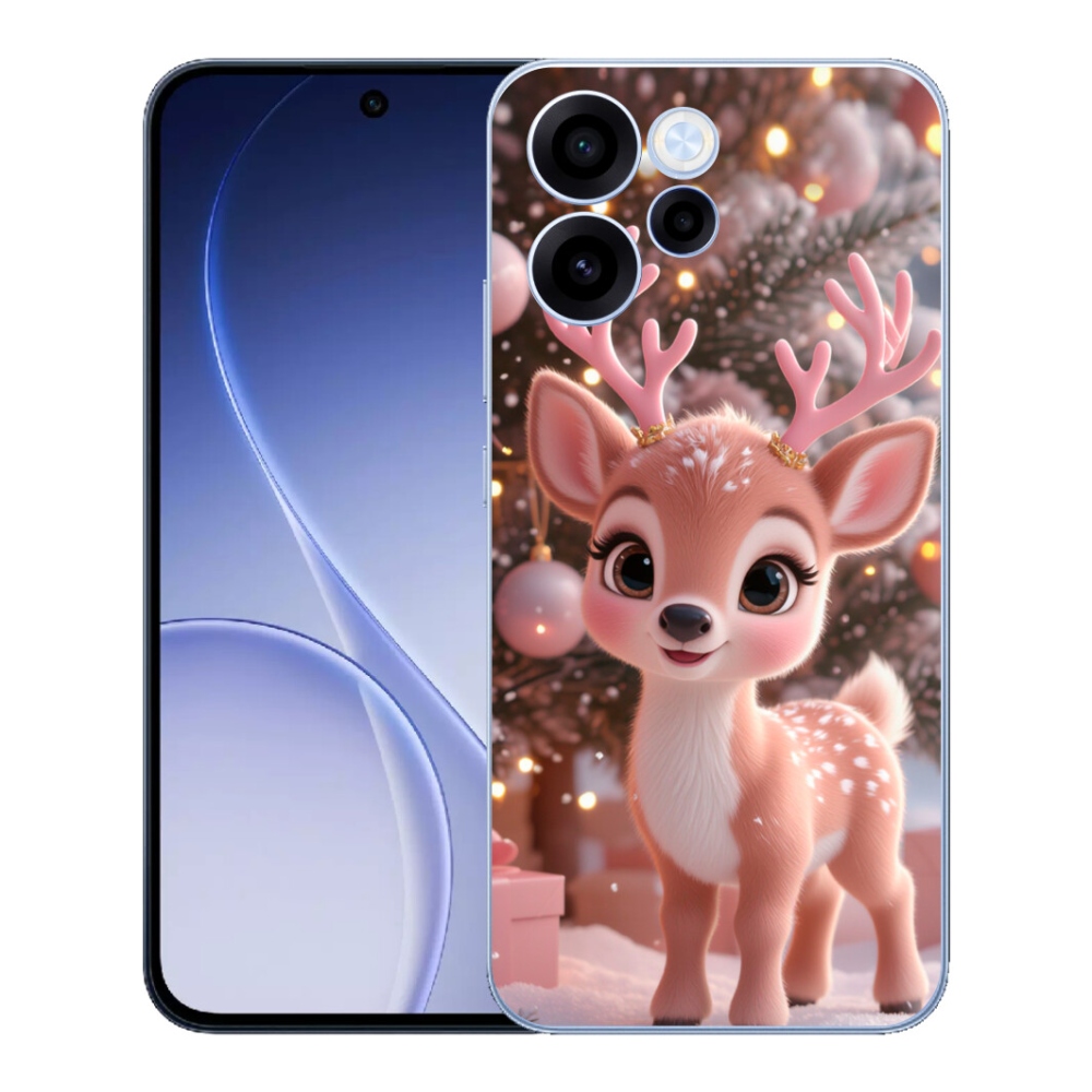 mmCase géltok az Oppo Reno 15 FS 5G-hez – aranyos rénszarvas