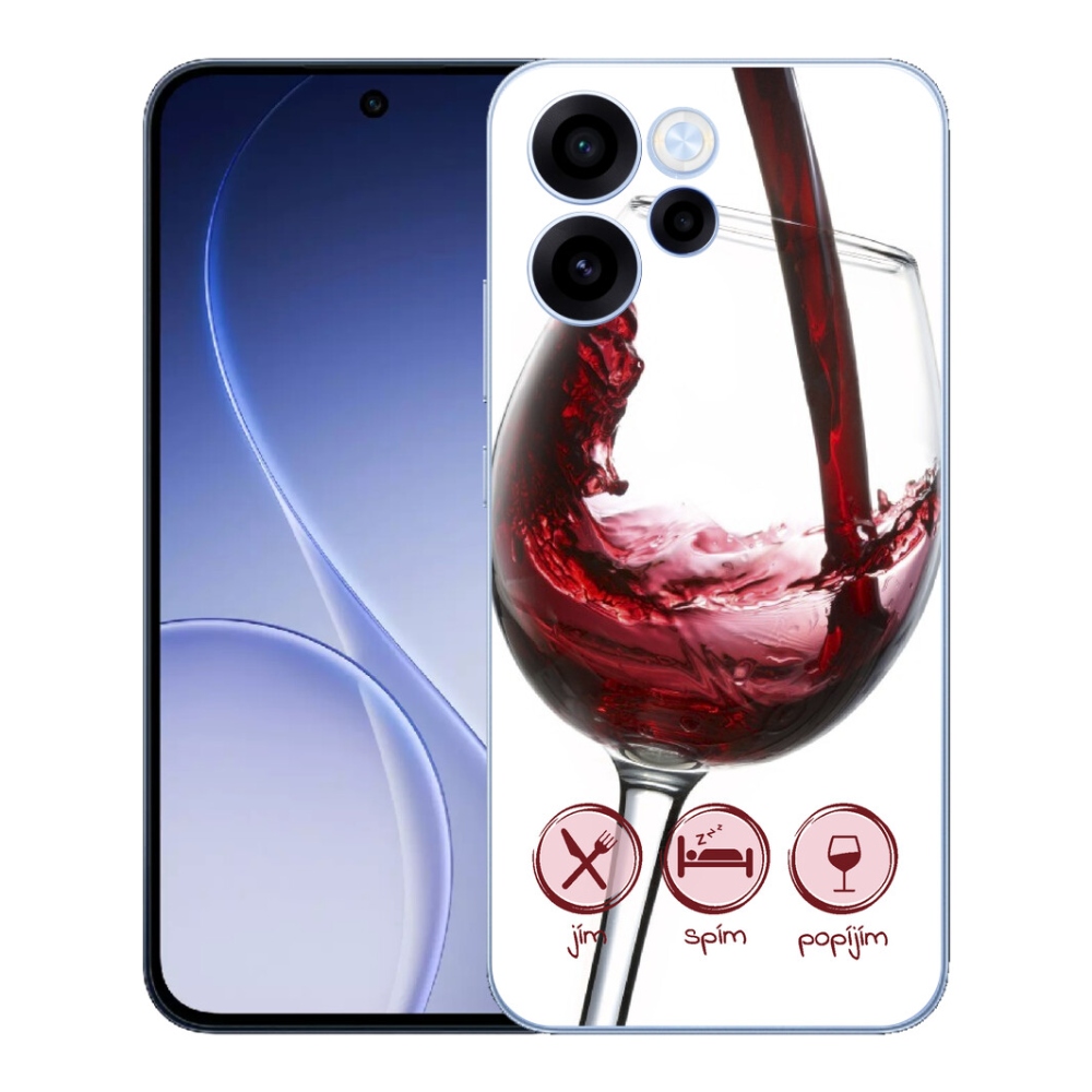 mmCase géltok az Oppo Reno 15 FS 5G-hez – egy pohár vörösbor