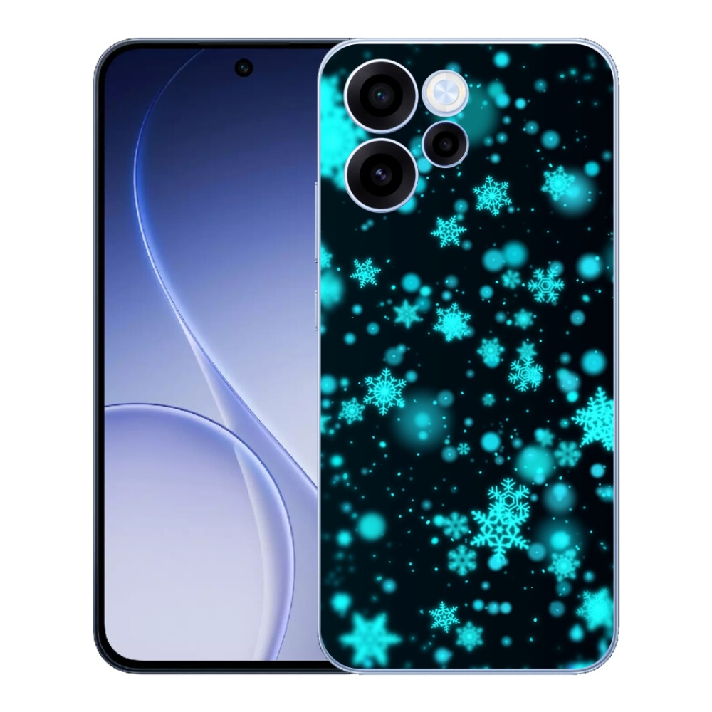 mmCase gél tok az Oppo Reno 15 FS 5G-hez – hópelyhek 1