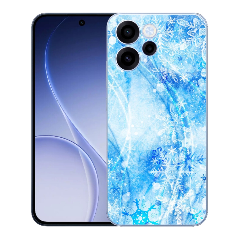 mmCase gélhuzat az Oppo Reno 15 FS 5G-hez – hópelyhek
