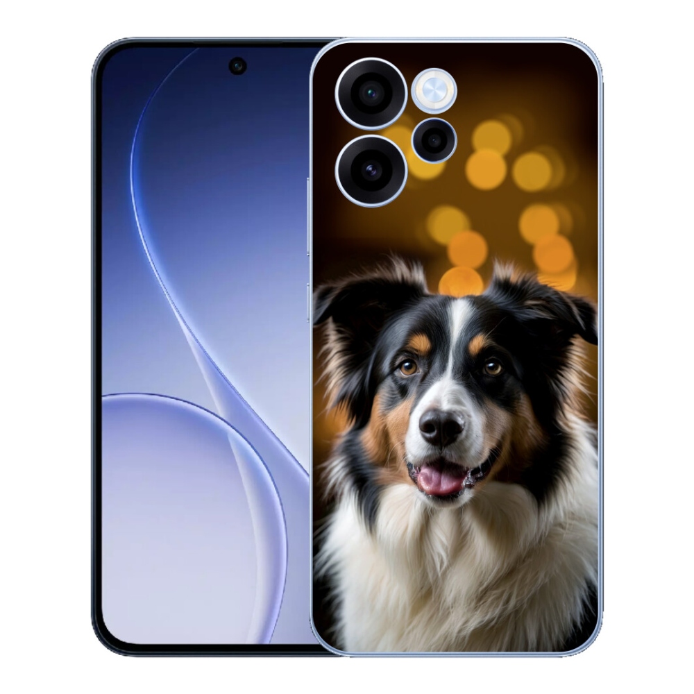 mmCase géltok az Oppo Reno 15 FS 5G-hez – mosolygós ausztrál juhászkutya