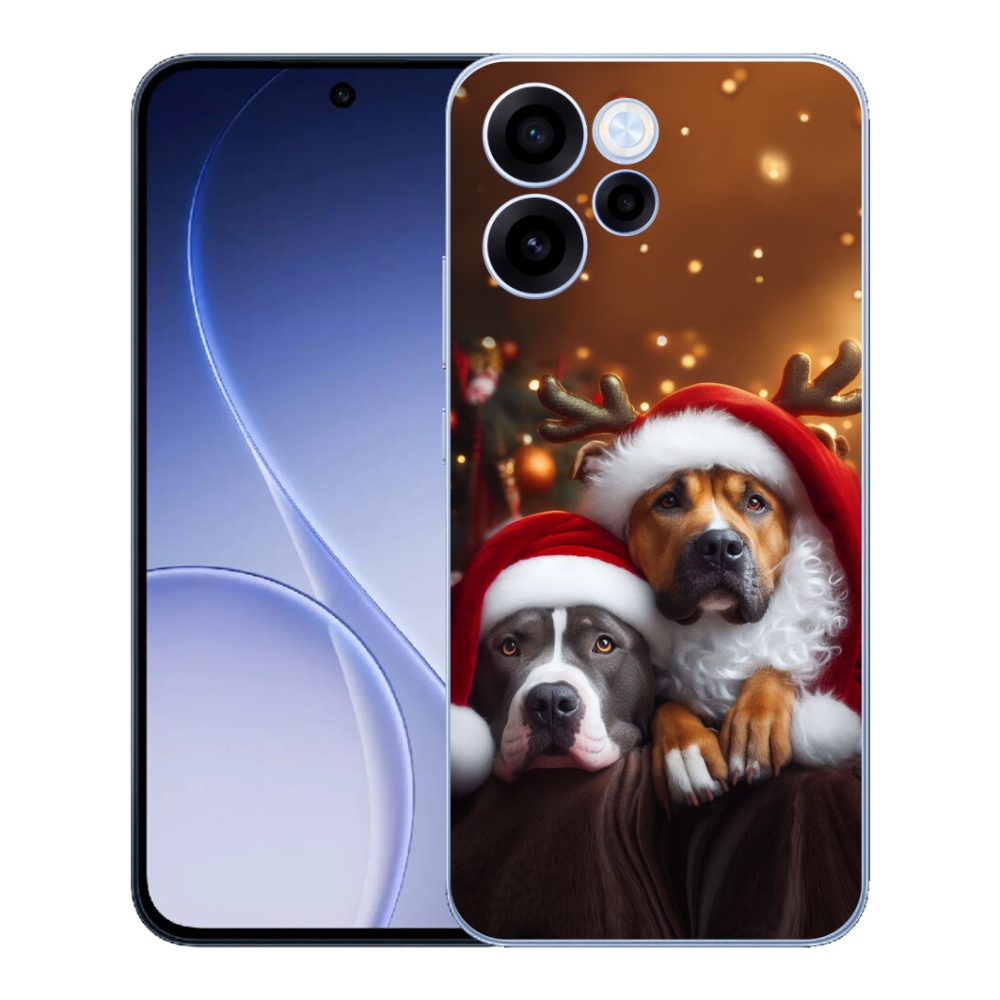 mmCase géltok az Oppo Reno 15 FS 5G-hez – karácsonyi kutyák