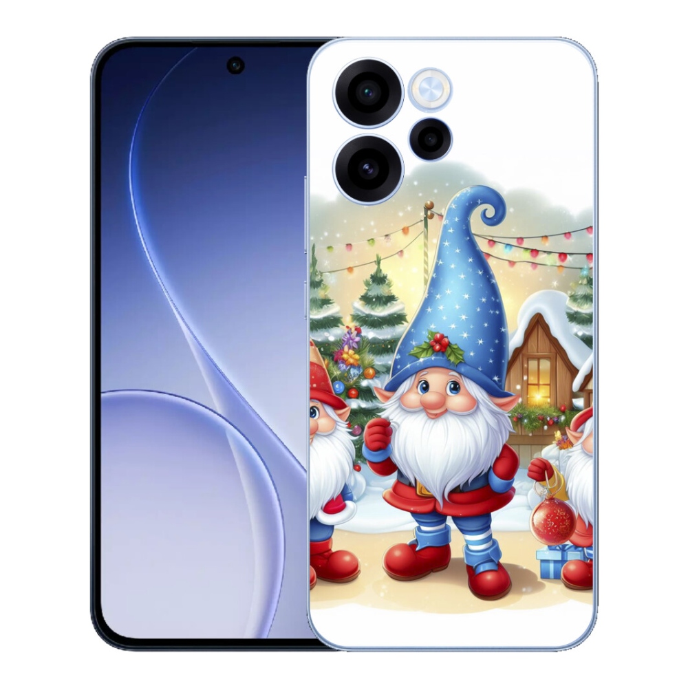 mmCase gél tok az Oppo Reno 15 FS 5G-hez – karácsonyi manók