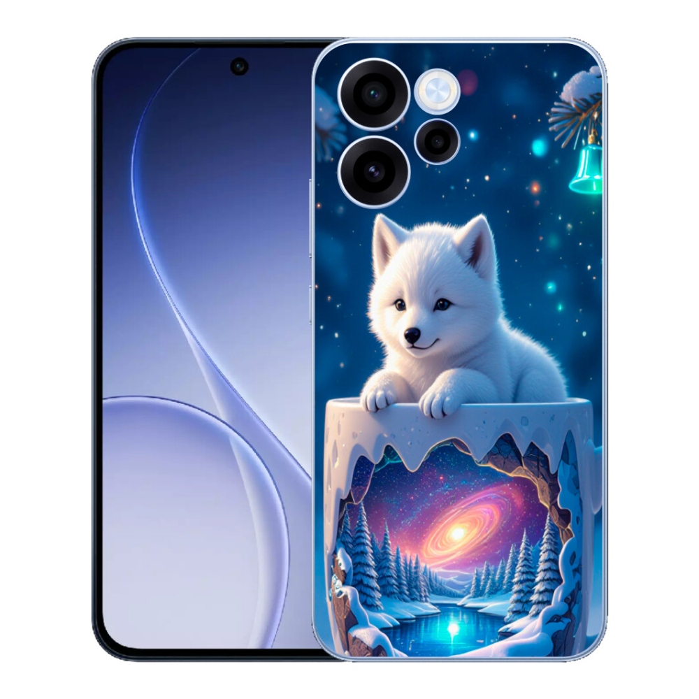 mmCase gél tok az Oppo Reno 15 FS 5G-hez – karácsonyi kiskutya