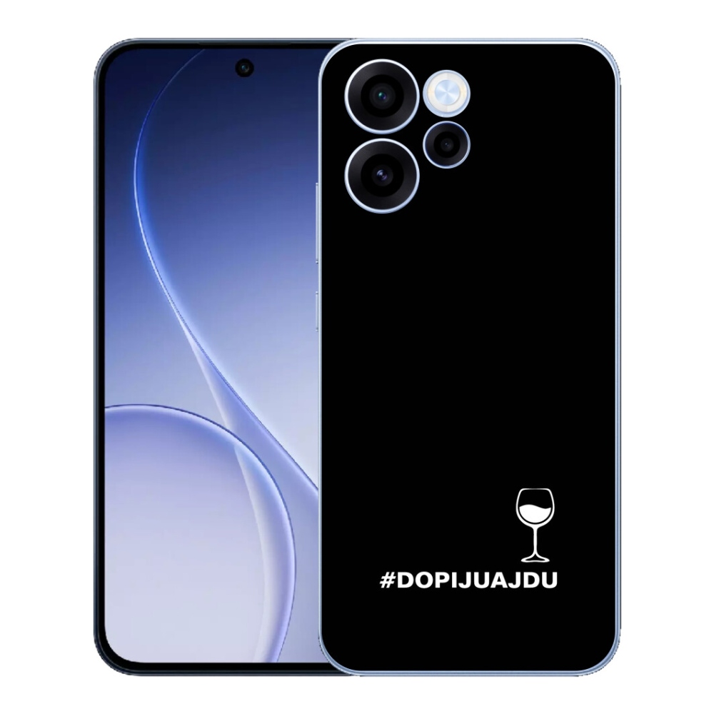 mmCase géltok az Oppo Reno 15 FS 5G-hez – szőlőmotívum fekete háttérrel