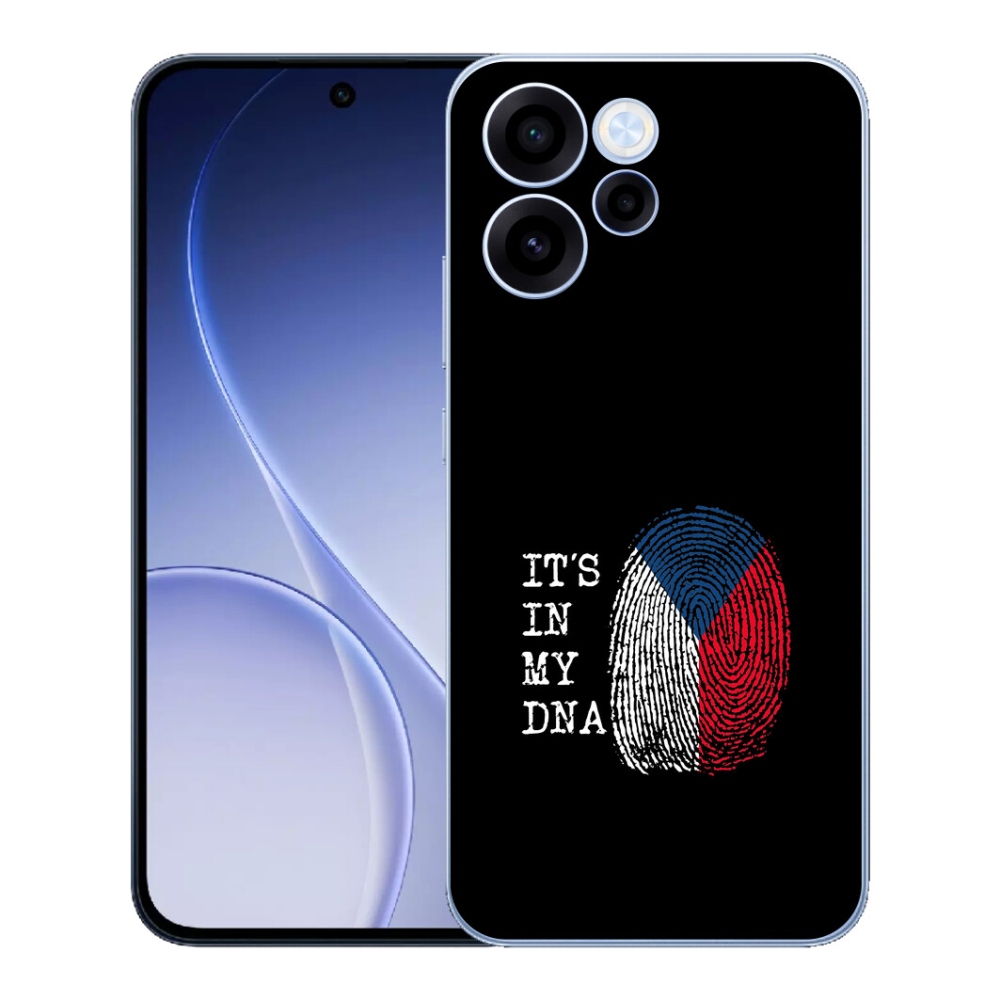 mmCase gél tok az Oppo Reno 15 FS 5G-hez – zászló, ujjlenyomat, fekete háttér